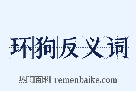 环狗反义词是什么意思的图片